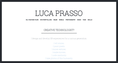 Desktop Screenshot of lucaprasso.com